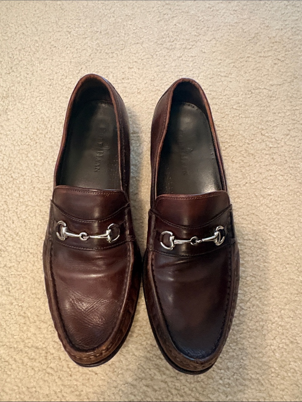 Cole Haan Men's Dark Brown Leather Bit Loafers